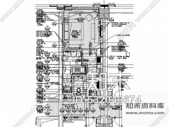 施工图四川某酒店客房样板间室内装饰施工图施工图下载【ID:532040674】