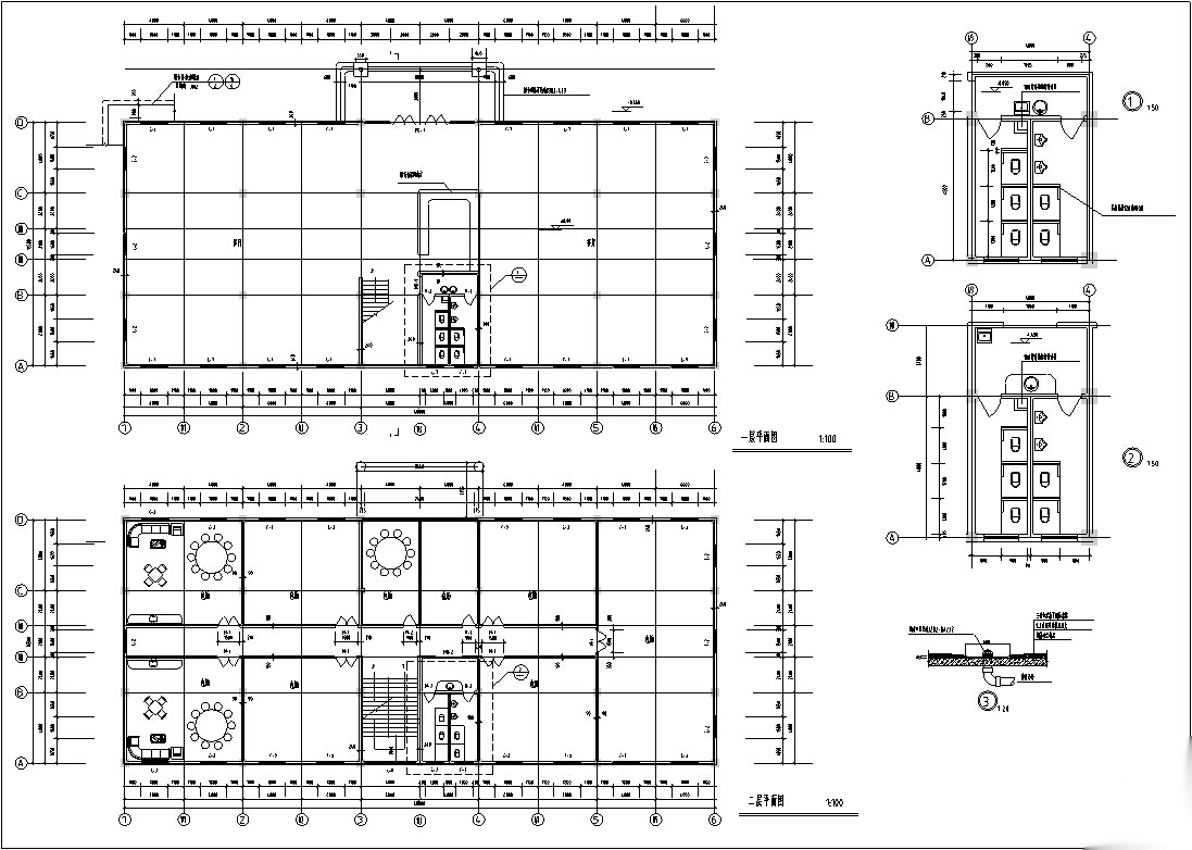 7套欧式宾馆、酒店、办公楼建筑设计方案施工图CAD施工图下载【ID:160721116】