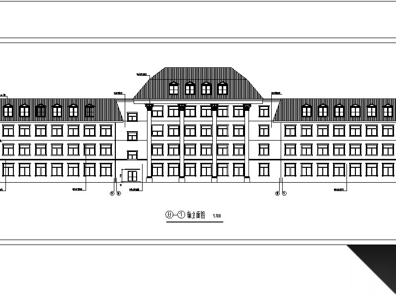 7套欧式宾馆、酒店、办公楼建筑设计方案施工图CAD施工图下载【ID:160721116】