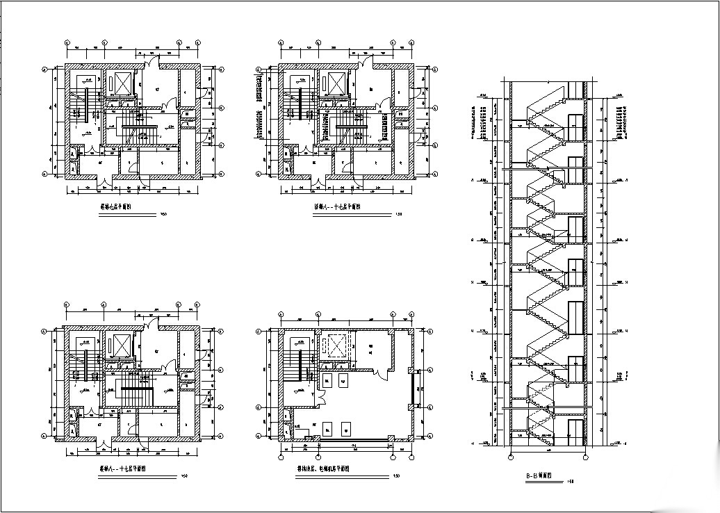 7套欧式宾馆、酒店、办公楼建筑设计方案施工图CAD施工图下载【ID:160721116】