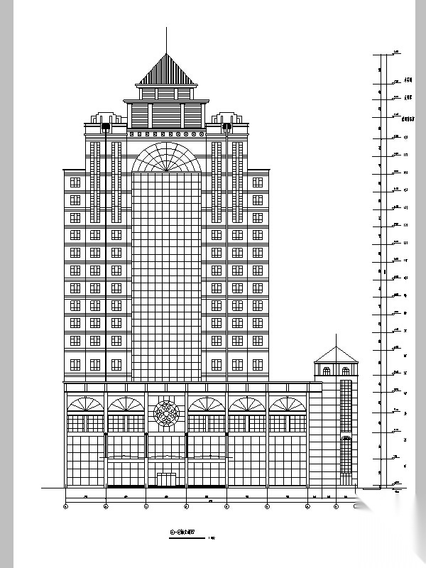 7套欧式宾馆、酒店、办公楼建筑设计方案施工图CAD施工图下载【ID:160721116】