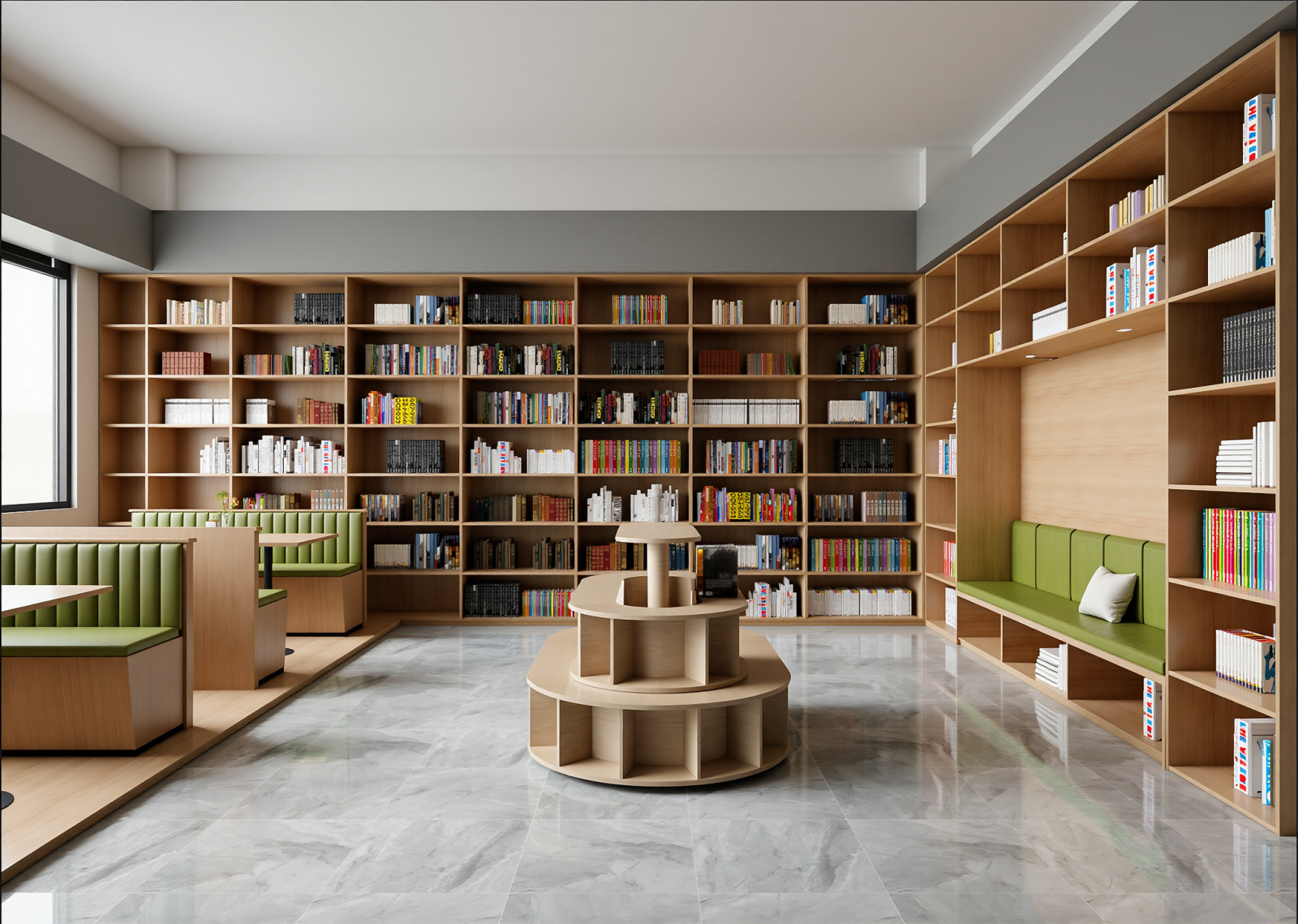 现代图书馆3D模型下载【ID:1215155259】