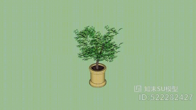 格罗特盆栽SU模型下载【ID:522282427】