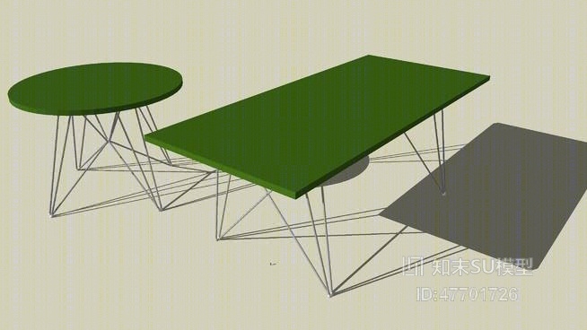 休闲桌SU模型下载【ID:47701726】
