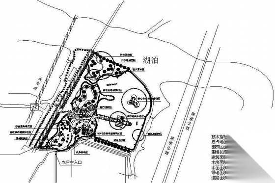 某休闲庄园整体建筑景观规划设计方案cad施工图下载【ID:161100122】