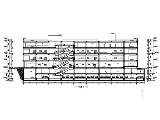 [辽宁]鞍山某财富中心四层综合商业楼建筑施工图cad施工图下载【ID:166803116】