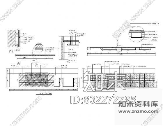 图块/节点办证大厅装饰墙详图cad施工图下载【ID:832272795】