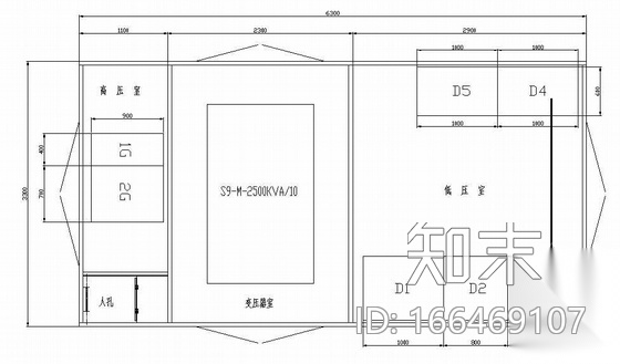 2500KVA箱变系统图纸施工图下载【ID:166469107】