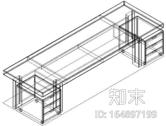 办公家具CAD模型19cad施工图下载【ID:164897199】