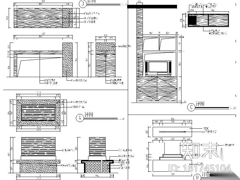 欧式豪华别墅一层装修图cad施工图下载【ID:161745104】