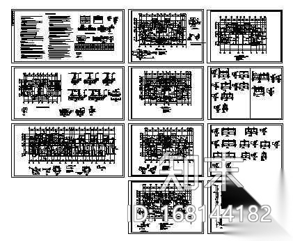 某砖混坡屋面住宅结构施工图cad施工图下载【ID:168144182】