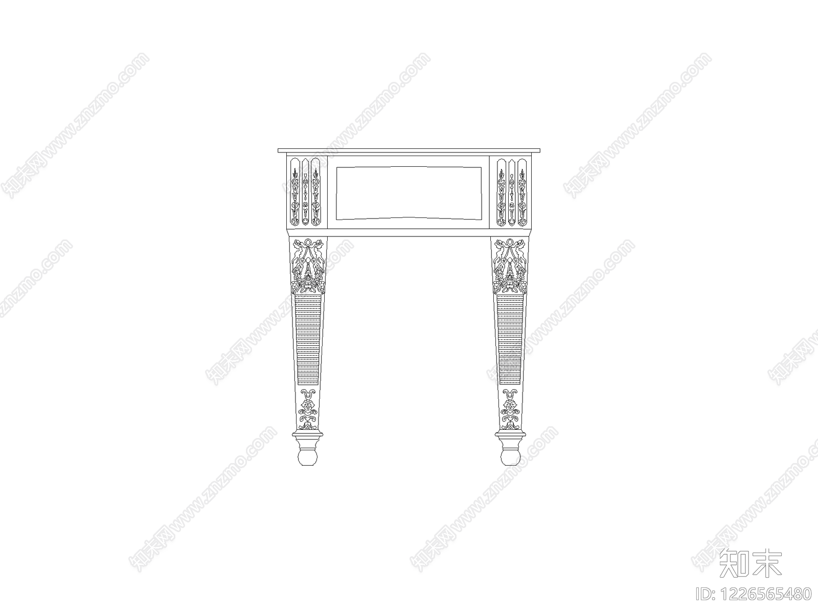 桌子cad施工图下载【ID:1226565480】