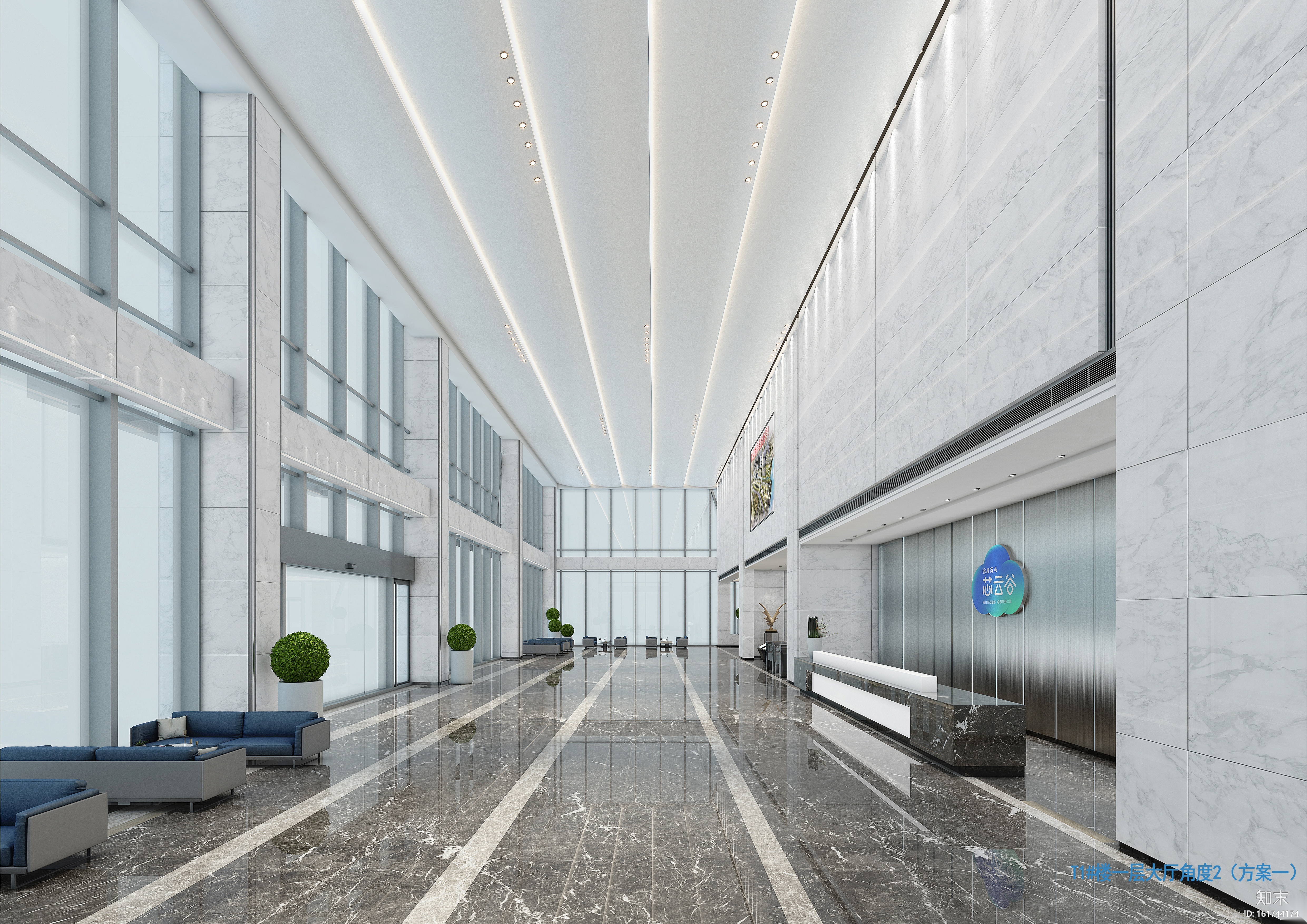 [福建]芯云谷大厦办公楼公共区域精装施工图cad施工图下载【ID:161744174】