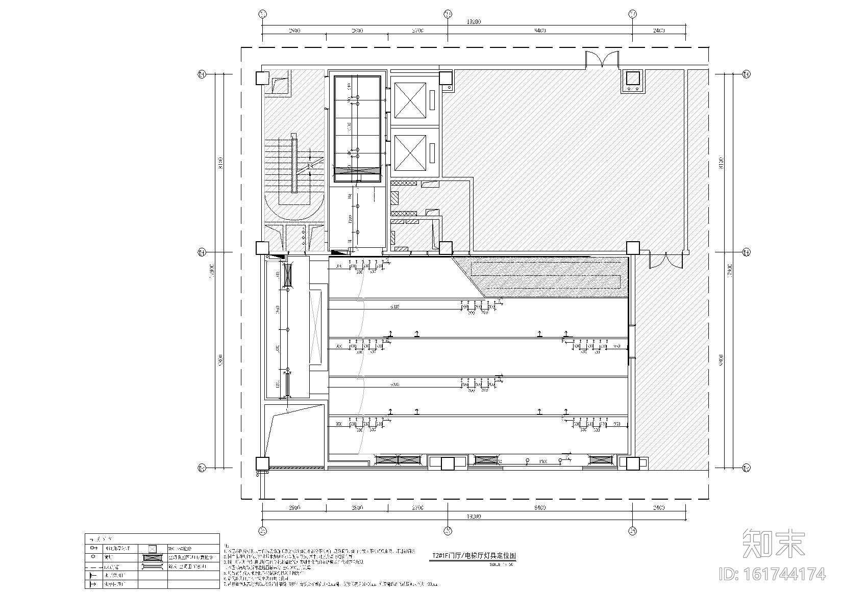 [福建]芯云谷大厦办公楼公共区域精装施工图cad施工图下载【ID:161744174】