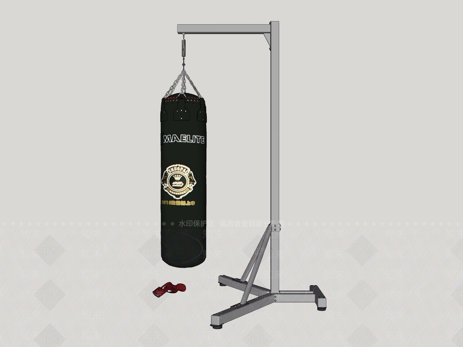 吊式散打跆拳道沙袋SU模型下载【ID:534989680】