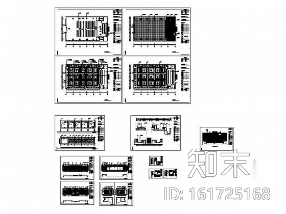 [深圳]某公安局特警支队附楼大会议室施工图cad施工图下载【ID:161725168】