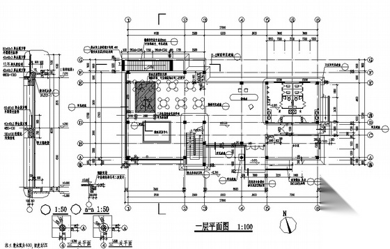 [淮安市淮安区]某二层花园会所建筑施工套图（节能型）cad施工图下载【ID:166734182】