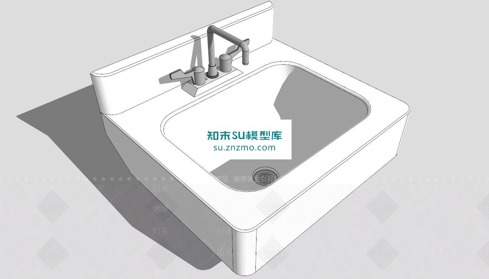 公共洁具SU模型下载【ID:172531191】