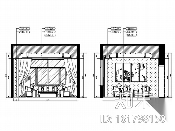 [江西]奢华欧式公馆售楼部办公室装修图（含效果）施工图下载【ID:161798150】