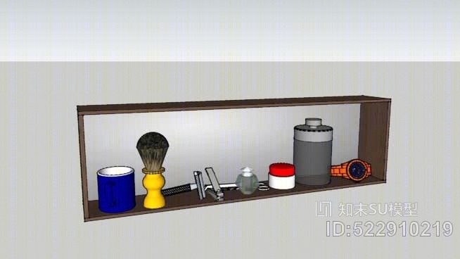 美容工具和手表（为窗台分组）SU模型下载【ID:522910219】