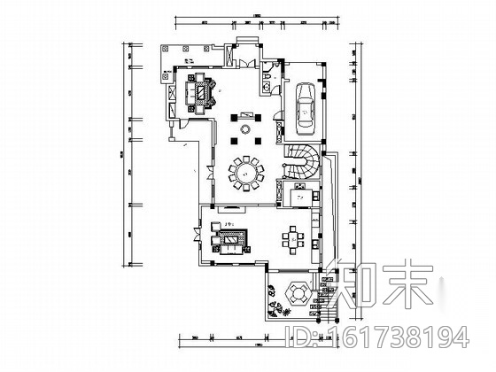 [苏州]独栋豪华双层别墅室内装修施工图（含效果）cad施工图下载【ID:161738194】