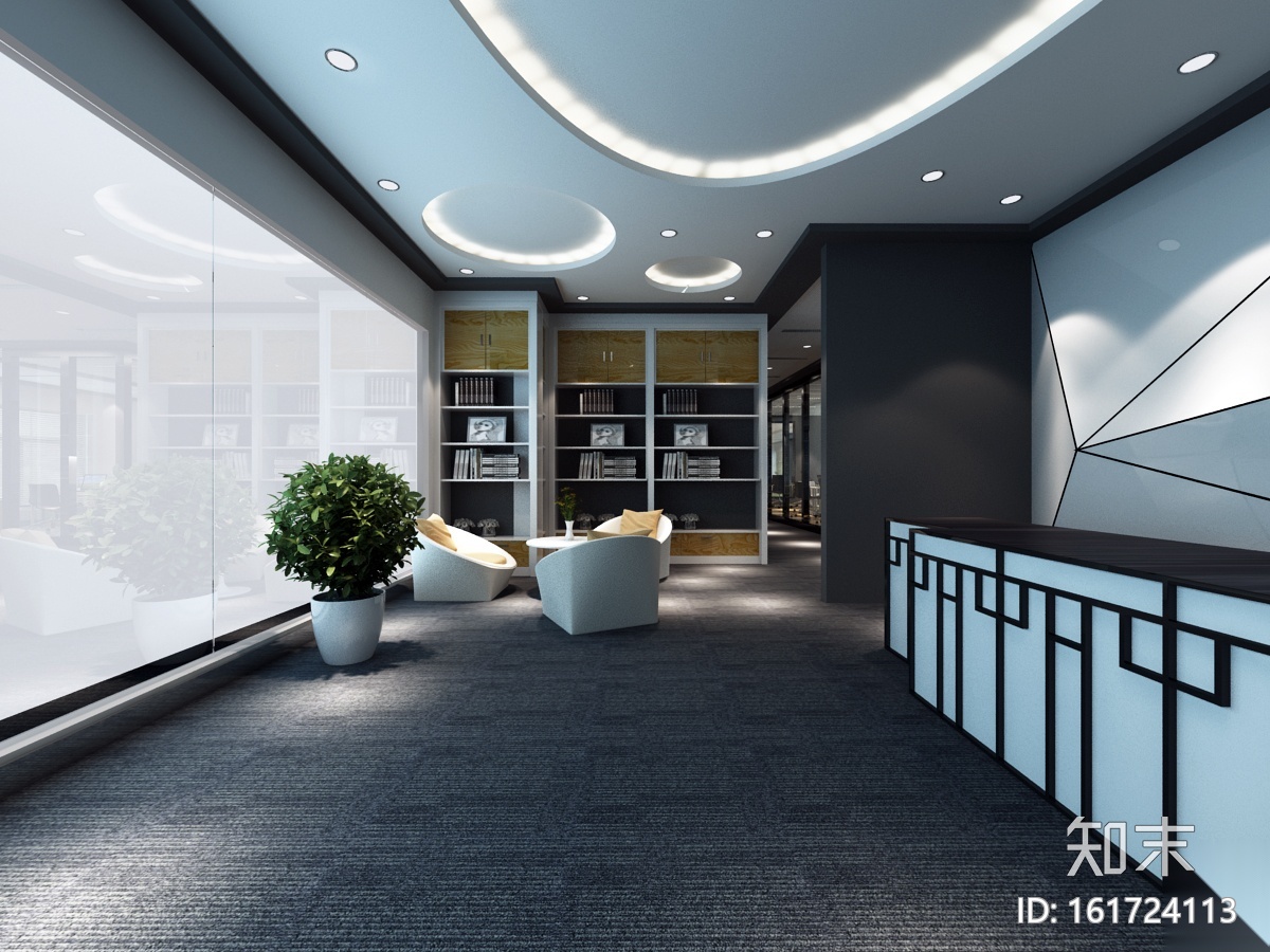[上海]INTEL公司办公施工图+3D模型+效果图cad施工图下载【ID:161724113】