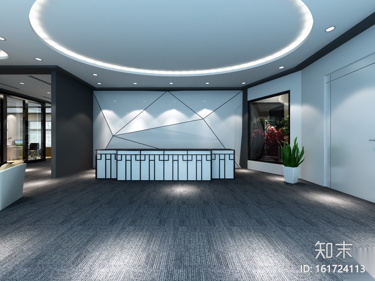 [上海]INTEL公司办公施工图+3D模型+效果图cad施工图下载【ID:161724113】