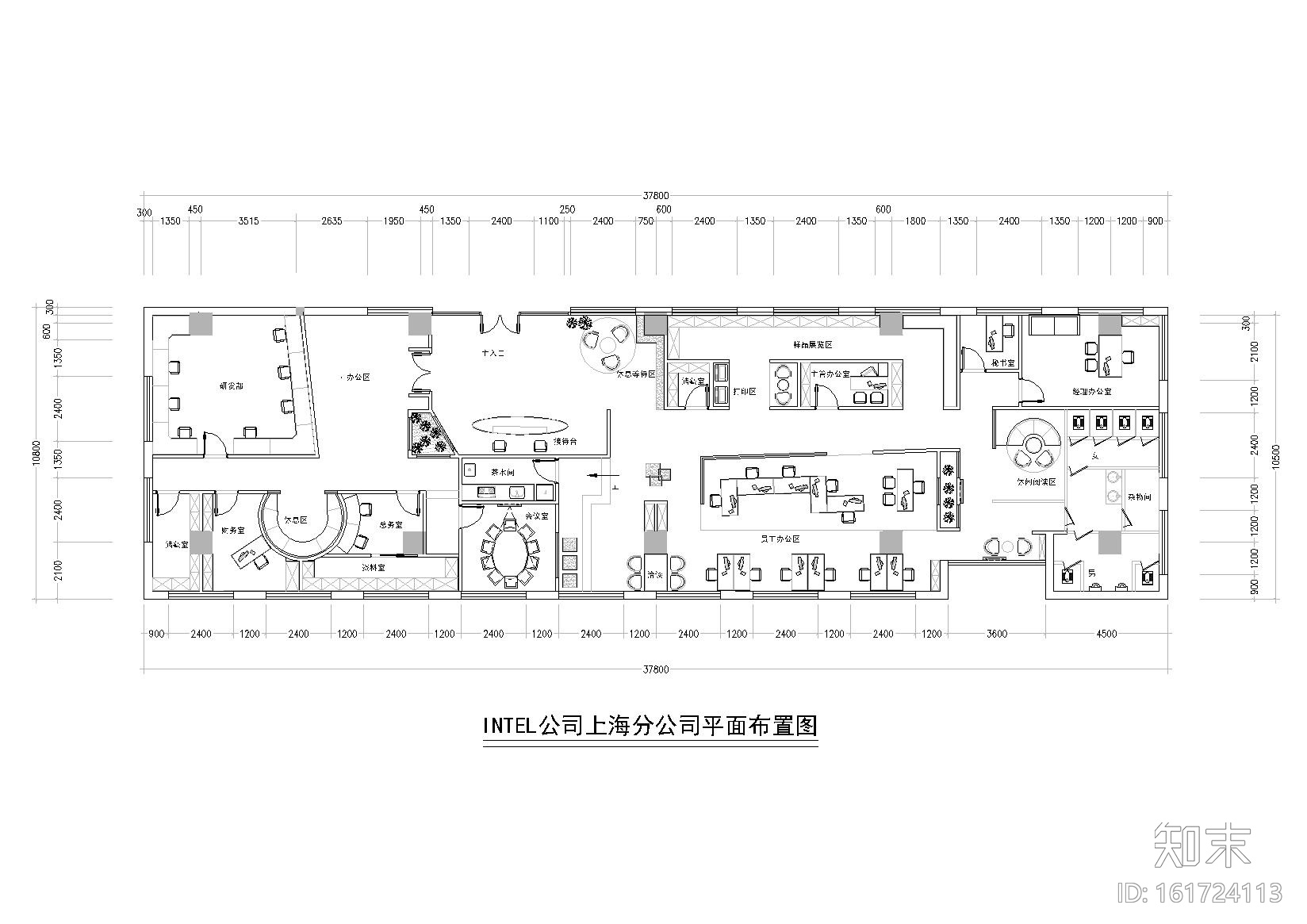 [上海]INTEL公司办公施工图+3D模型+效果图施工图下载【ID:161724113】