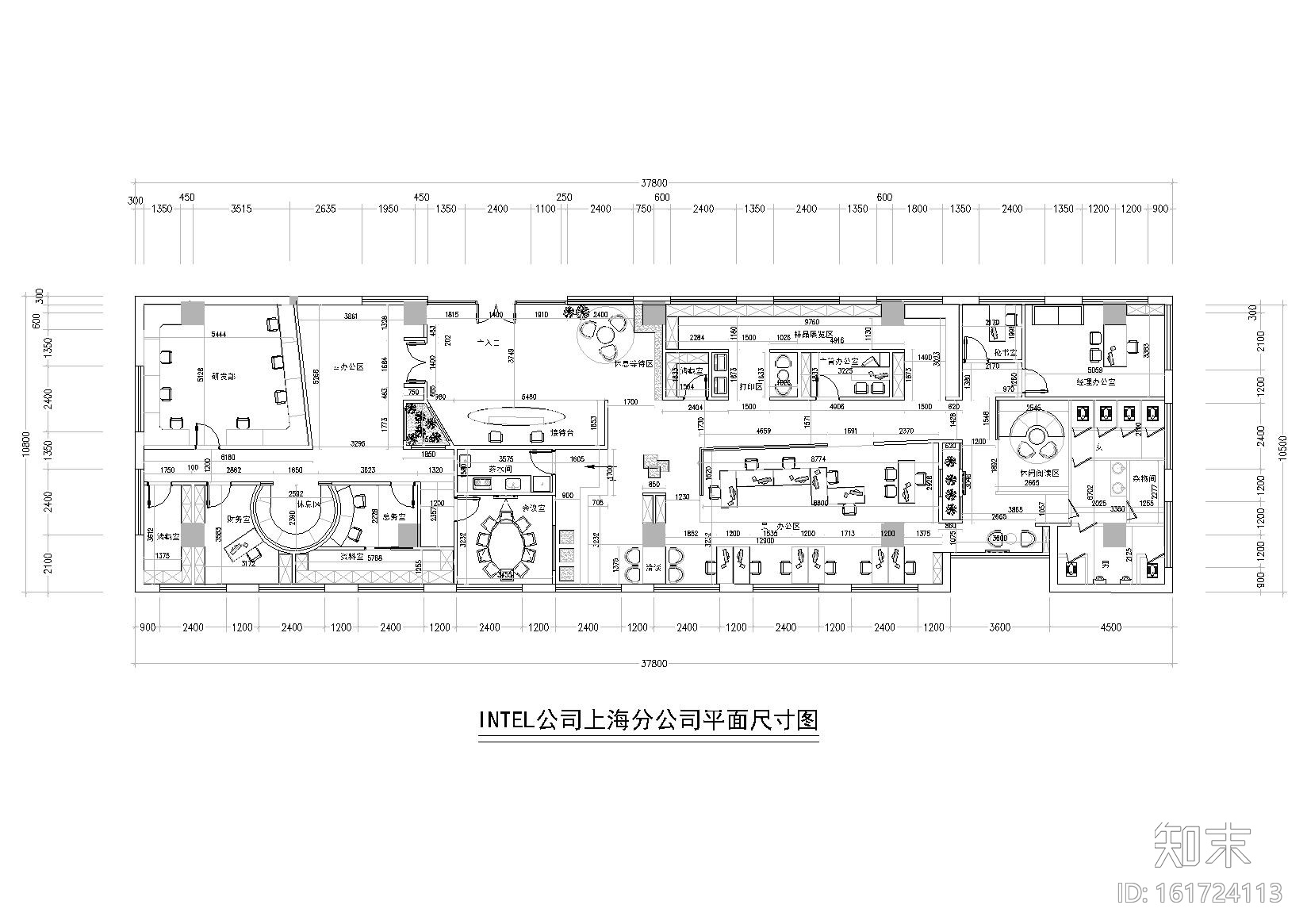 [上海]INTEL公司办公施工图+3D模型+效果图cad施工图下载【ID:161724113】
