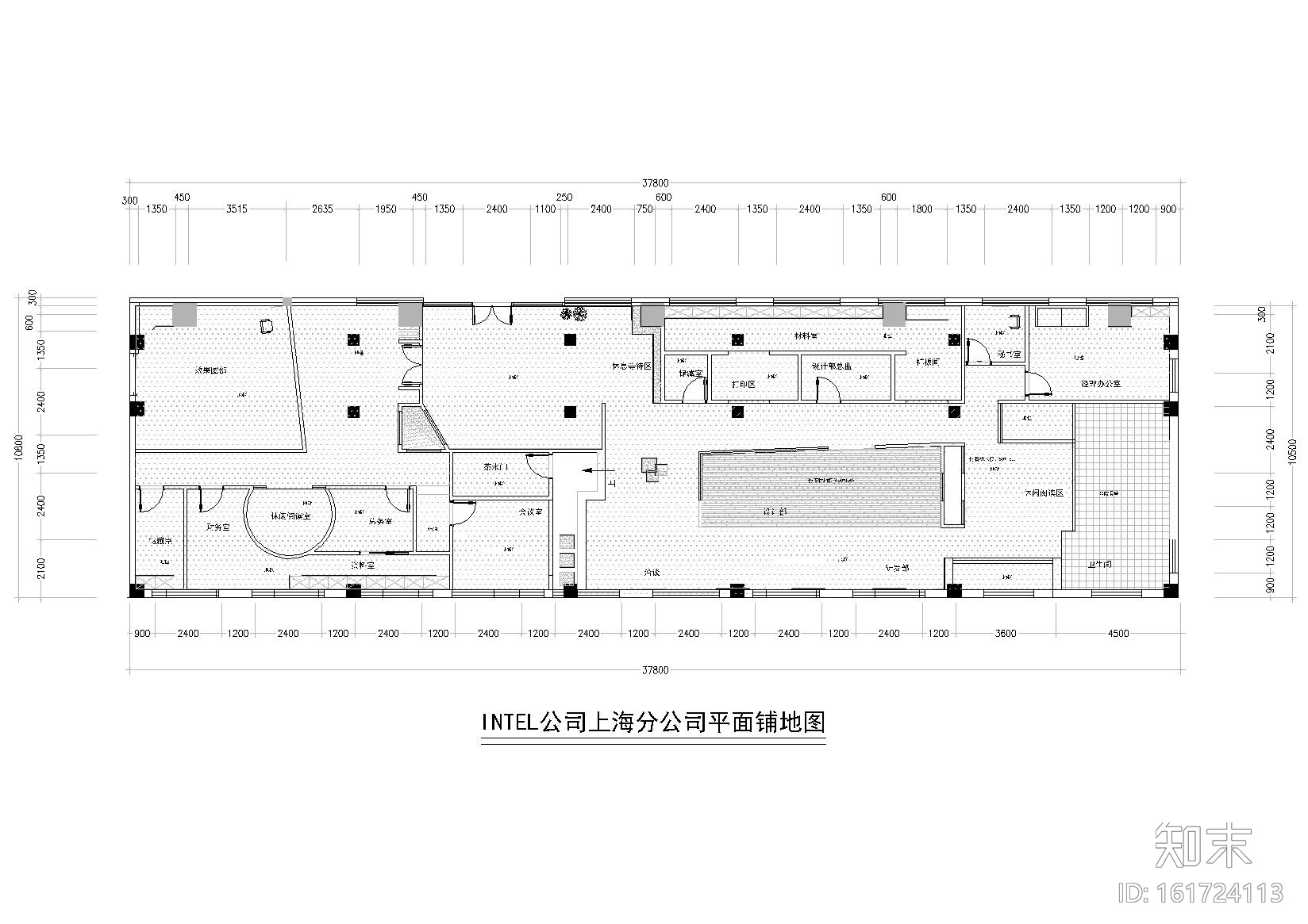 [上海]INTEL公司办公施工图+3D模型+效果图cad施工图下载【ID:161724113】