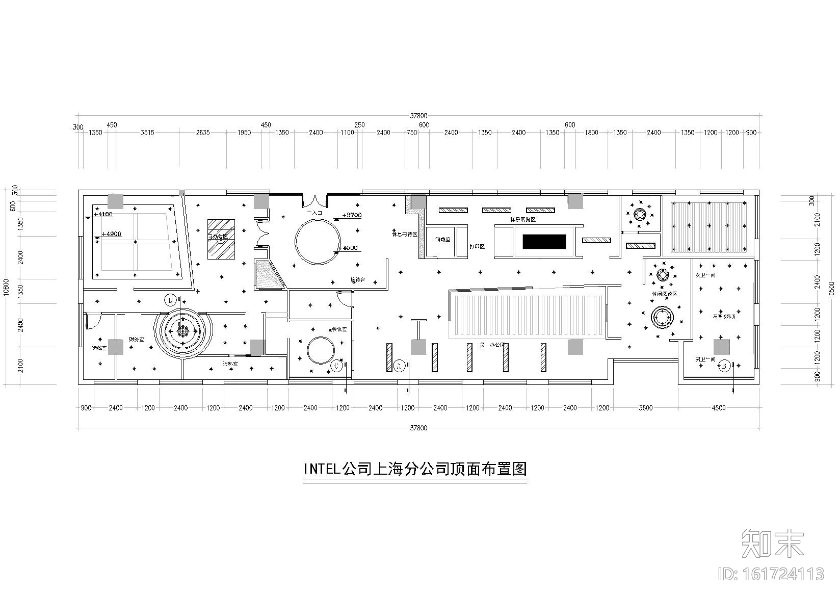 [上海]INTEL公司办公施工图+3D模型+效果图cad施工图下载【ID:161724113】