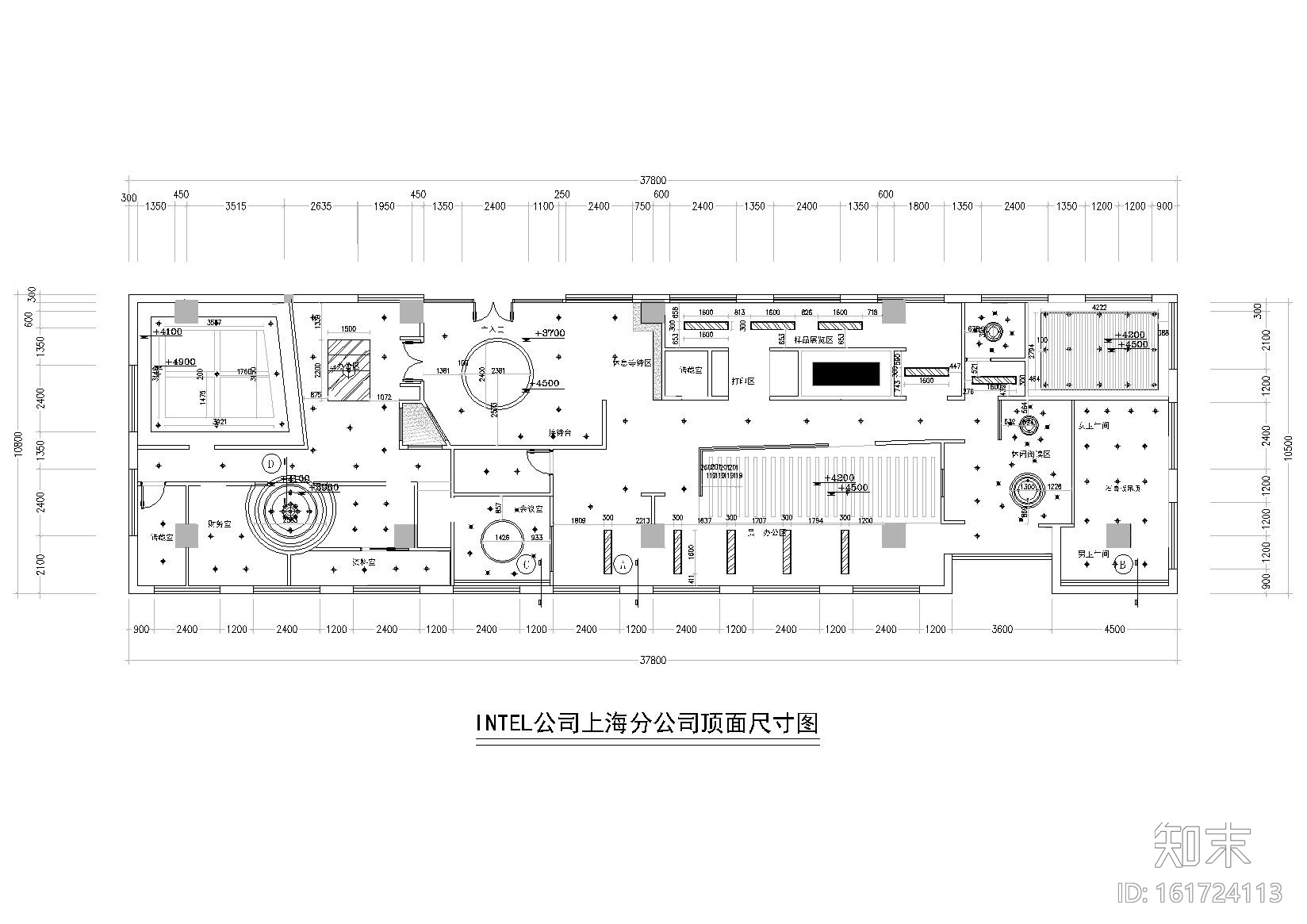 [上海]INTEL公司办公施工图+3D模型+效果图cad施工图下载【ID:161724113】
