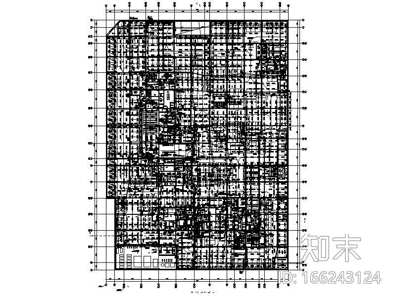 [上海]闵行新城地块地库消防喷淋设计图施工图下载【ID:166243124】