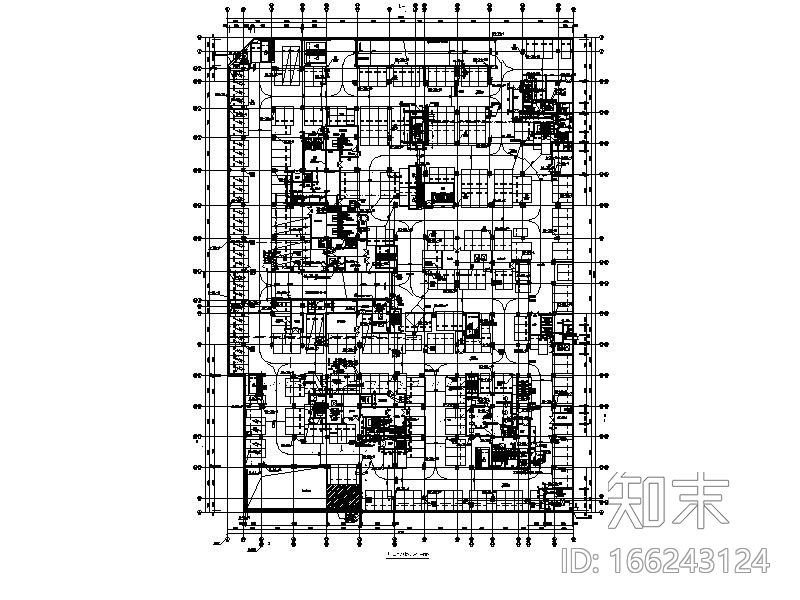 [上海]闵行新城地块地库消防喷淋设计图施工图下载【ID:166243124】