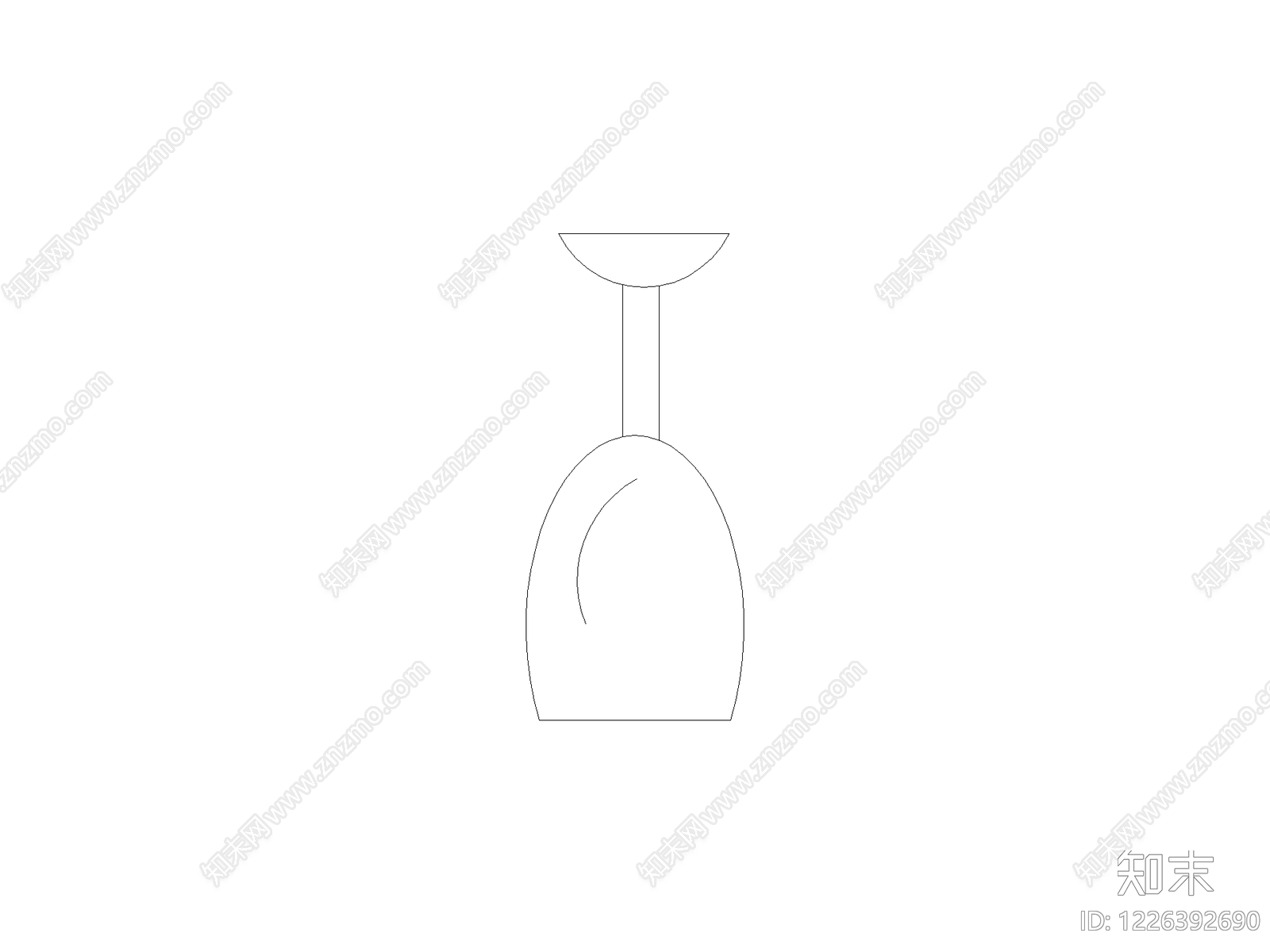 摆件cad施工图下载【ID:1226392690】