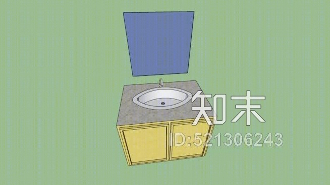 洗脸盆SU模型下载【ID:521306243】