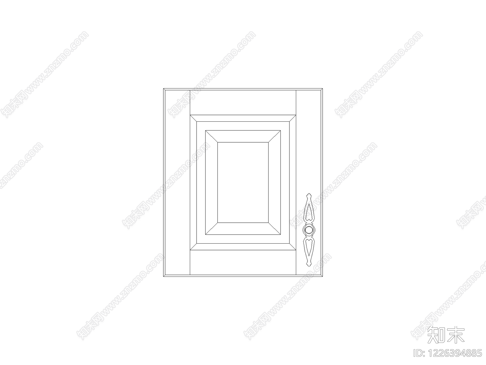 内门系统cad施工图下载【ID:1226394885】