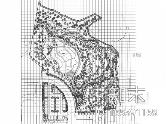 [北京]知名小学校园环境景观规划施工图cad施工图下载【ID:165591168】