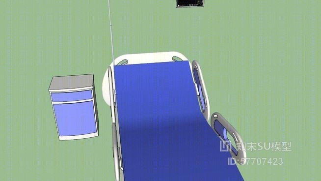 现代病床SU模型下载【ID:57707423】