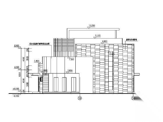 [温州]某拆迁安置项目二层配套中心建筑施工图cad施工图下载【ID:166084193】