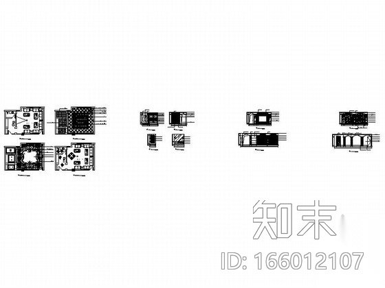 某欧式娱乐会所包房10装修图cad施工图下载【ID:166012107】