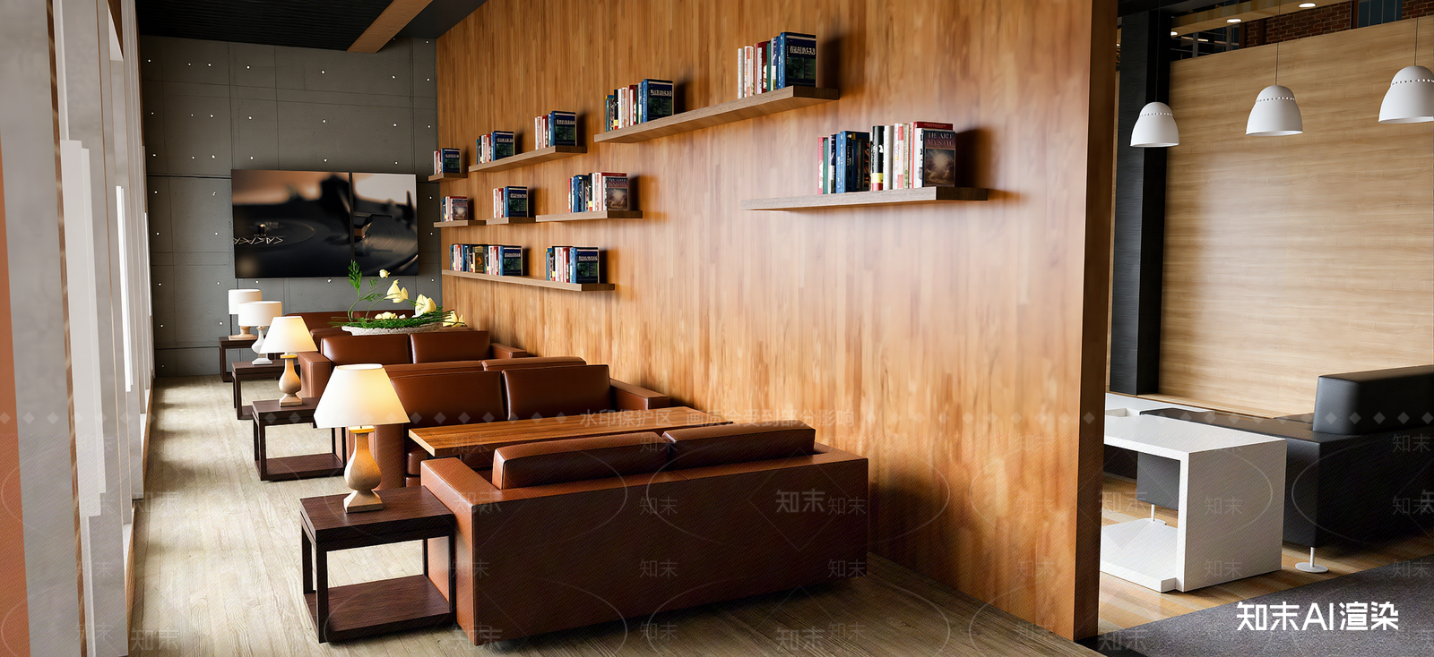 工业咖啡厅SU模型下载【ID:1222223504】