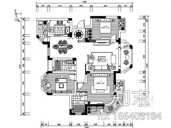 [江苏]新中式优雅复式住宅CAD施工图（含效果图）cad施工图下载【ID:166403184】