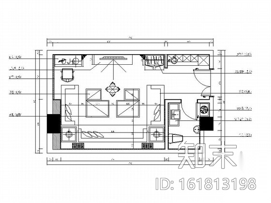 [北京]欧式奢华KTV包厢室内设计施工图cad施工图下载【ID:161813198】