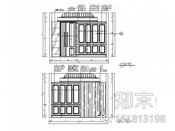 [北京]欧式奢华KTV包厢室内设计施工图cad施工图下载【ID:161813198】