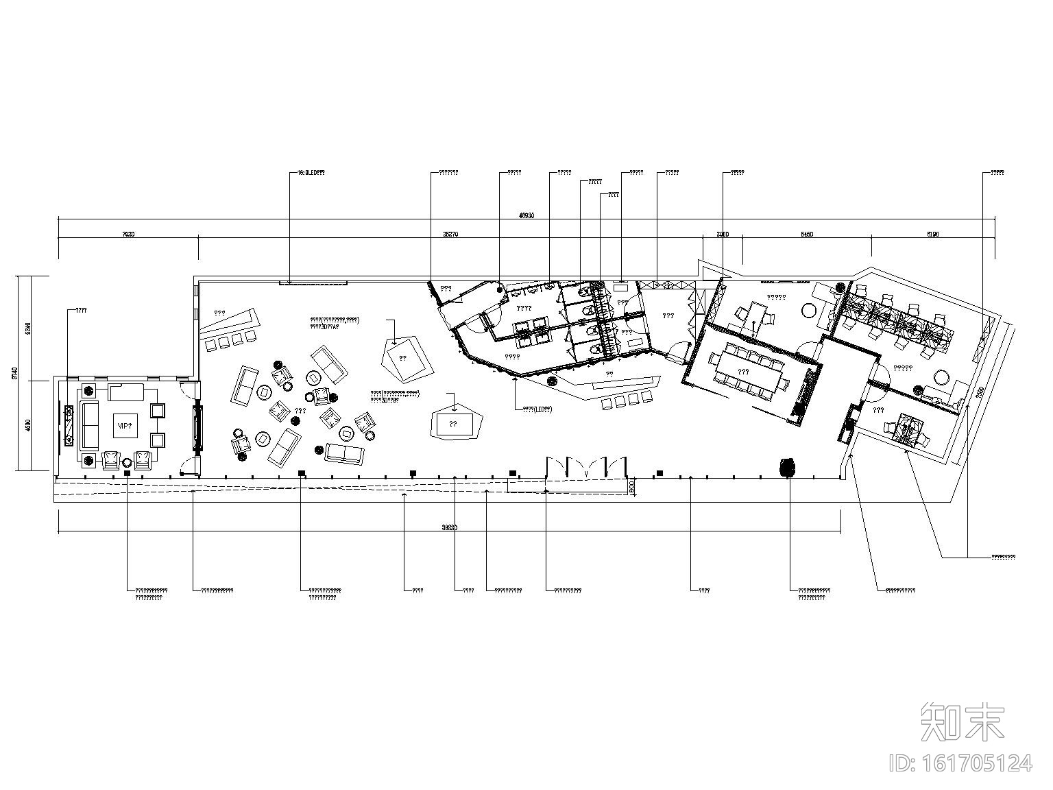 后现代风格售楼处装修设计施工图（附效果图）cad施工图下载【ID:161705124】