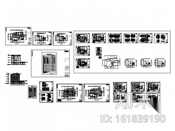 某办公楼装饰施工图cad施工图下载【ID:161839190】