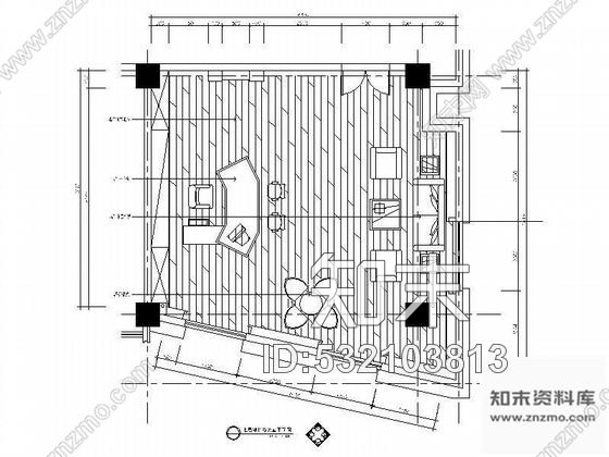 施工图普通办公室装修图cad施工图下载【ID:532103813】