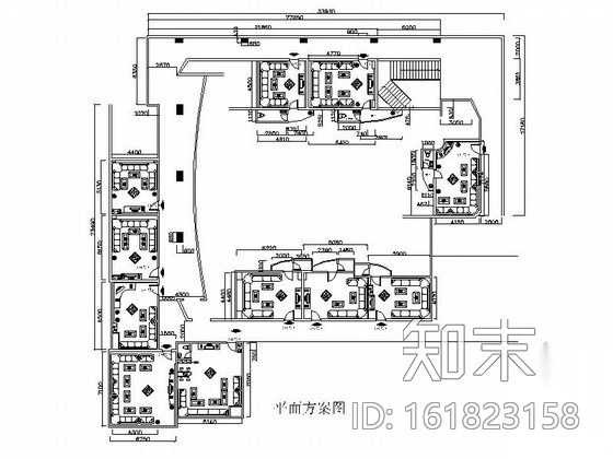 某歌舞厅KTV包间室内装修图cad施工图下载【ID:161823158】