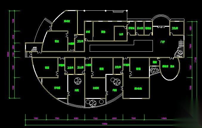 37套幼儿园建筑全套施工cad施工图下载【ID:151539165】